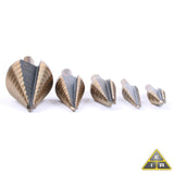 5-Piece Cobalt Coated M2 High-Speed Step Bit Set