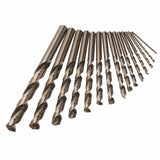 15-piece Cobalt Drill Bit Set for Metal