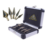 5-Piece Cobalt Coated M2 High-Speed Step Bit Set