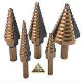 5-Piece Cobalt Coated M2 High-Speed Step Bit Set
