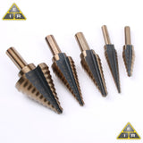 5-Piece Cobalt Coated M2 High-Speed Step Bit Set