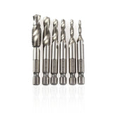 6-Piece High Speed Steel Drill Bit Tap Set