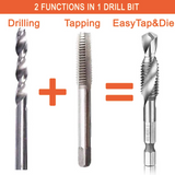 6-Piece High Speed Steel Drill Bit Tap Set